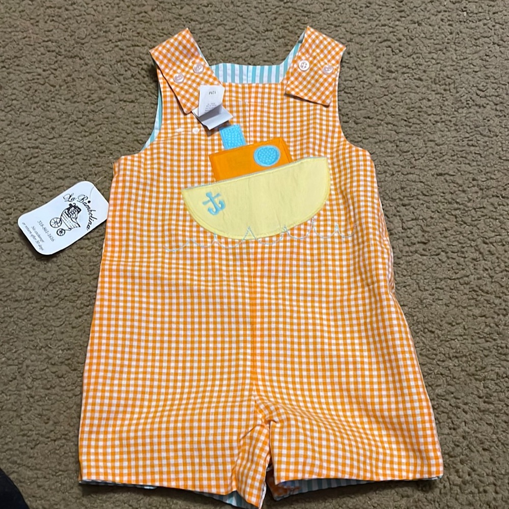 Boys smocked one piece